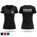 CRIME REDUCTION UNIT Women's Short Sleeve V-neck Shirt - 1