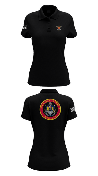 USS Rafael Peralta DDG 115 35678200 Women's Short Sleeve Performance Polo  - 33