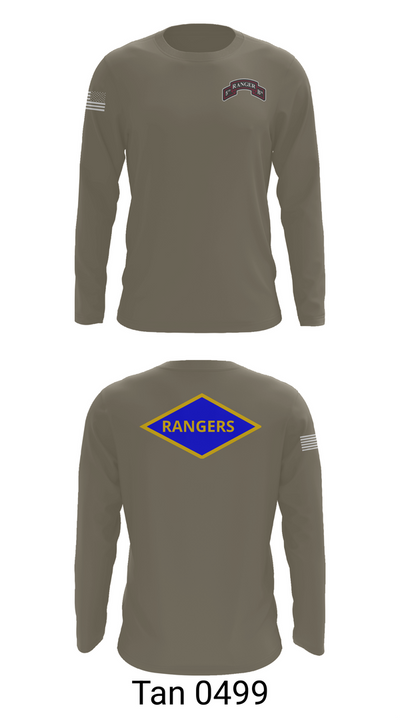 5th Rangers 1510549 Long Sleeve Performance Shirt 66