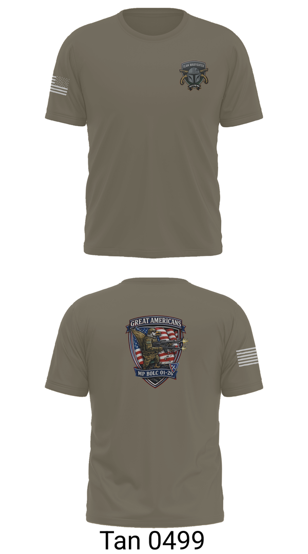 Old School Cotton Feel Shirt, 01-26 MP BOLC, Army, Teamtime, Team time, sublimation, custom sports apparel, team uniforms, spirit wear, spiritwear, sports uniforms, custom shirts, team store, custom team store, fundraiser sports, apparel fundraiser