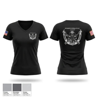 Womens Short Sleeve Vneck Shirt, CERT, Police, Teamtime, Team time, sublimation, custom sports apparel, team uniforms, spirit wear, spiritwear, sports uniforms, custom shirts, team store, custom team store, fundraiser sports, apparel fundraiser