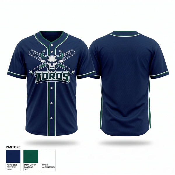 Full Button Baseball Jersey, Morgan hill Toros 10u, Baseball, Teamtime, Team time, sublimation, custom sports apparel, team uniforms, spirit wear, spiritwear, sports uniforms, custom shirts, team store, custom team store, fundraiser sports, apparel fundraiser
