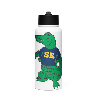 gators Stainless Steel Water Bottle with a Straw Lid