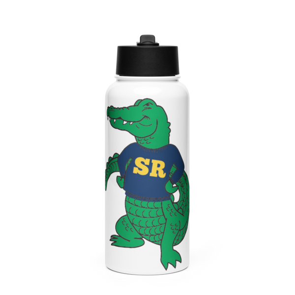 gators Stainless Steel Water Bottle with a Straw Lid