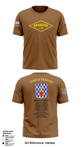 Short Sleeve Performance Shirt, 2-16 rangers, Army, Teamtime, Team time, sublimation, custom sports apparel, team uniforms, spirit wear, spiritwear, sports uniforms, custom shirts, team store, custom team store, fundraiser sports, apparel fundraiser
