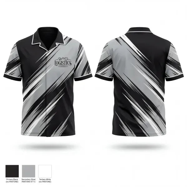Short Sleeve Bowling Jersey, W3D Logistics, Bowling, Teamtime, Team time, sublimation, custom sports apparel, team uniforms, spirit wear, spiritwear, sports uniforms, custom shirts, team store, custom team store, fundraiser sports, apparel fundraiser
