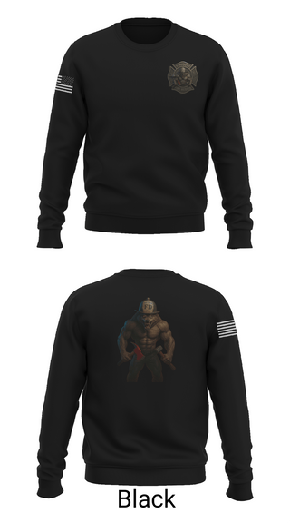 Crew Neck Sweatshirt, 63rd OD CO Fire Rescue, Army, Teamtime, Team time, sublimation, custom sports apparel, team uniforms, spirit wear, spiritwear, sports uniforms, custom shirts, team store, custom team store, fundraiser sports, apparel fundraiser