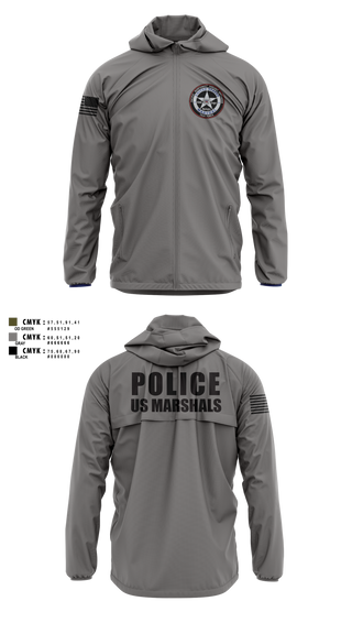 Windbreaker, US Marshals PNVOTF, Police, Teamtime, Team time, sublimation, custom sports apparel, team uniforms, spirit wear, spiritwear, sports uniforms, custom shirts, team store, custom team store, fundraiser sports, apparel fundraiser