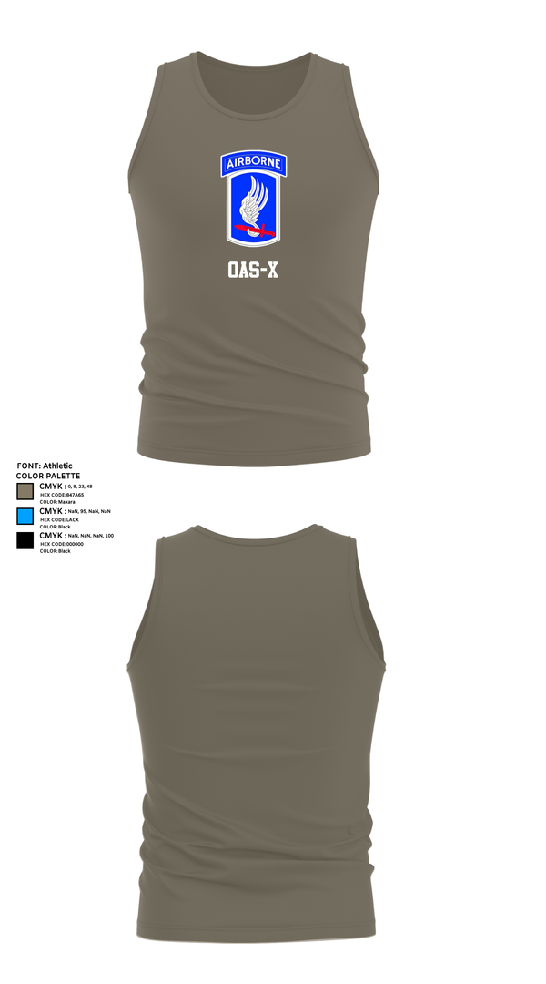 Tank Top, OAS-X, Army, Teamtime, Team time, sublimation, custom sports apparel, team uniforms, spirit wear, spiritwear, sports uniforms, custom shirts, team store, custom team store, fundraiser sports, apparel fundraiser