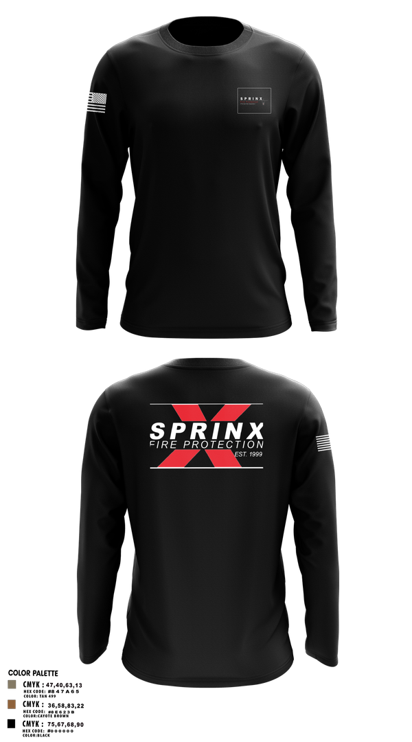 Long Sleeve Performance Shirt, SPRINX FIRE PROTECTION, , Teamtime, Team time, sublimation, custom sports apparel, team uniforms, spirit wear, spiritwear, sports uniforms, custom shirts, team store, custom team store, fundraiser sports, apparel fundraiser