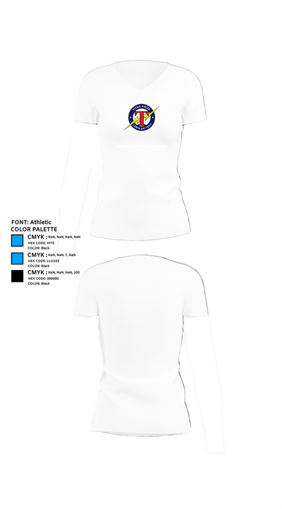 Tampa Bay Technical High School Women's Short Sleeve V-neck Shirt - 18