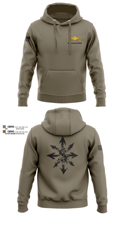 Charlie Company 120th INF 49997555 Hoodie - 1