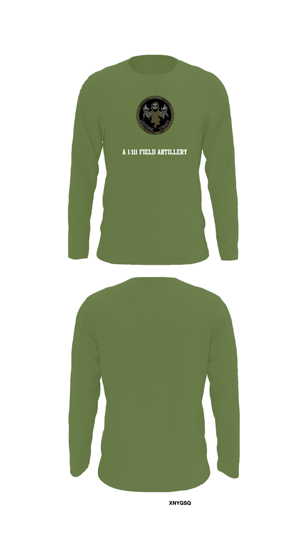 Long Sleeve Performance Shirt, A 1/111 Field Artillery, , Teamtime, Team time, sublimation, custom sports apparel, team uniforms, spirit wear, spiritwear, sports uniforms, custom shirts, team store, custom team store, fundraiser sports, apparel fundraiser