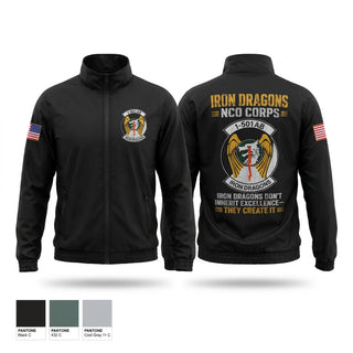 Windbreaker, 1-501st Iron Dragons NCO Corps, Army, Teamtime, Team time, sublimation, custom sports apparel, team uniforms, spirit wear, spiritwear, sports uniforms, custom shirts, team store, custom team store, fundraiser sports, apparel fundraiser