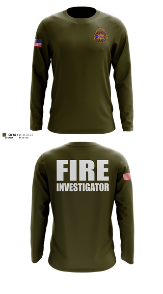 Long Sleeve Performance Shirt, Macon-Bibb Fire Investigation Division, Fire Department, Teamtime, Team time, sublimation, custom sports apparel, team uniforms, spirit wear, spiritwear, sports uniforms, custom shirts, team store, custom team store, fundraiser sports, apparel fundraiser