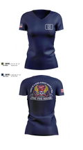Greensboro Fire Department Rescue 5 92671362 Women's Short Sleeve V-neck Shirt - 3