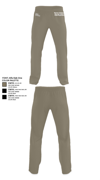Sweatpants, District of Columbia, Housing Authority Police Department, Police, Teamtime, Team time, sublimation, custom sports apparel, team uniforms, spirit wear, spiritwear, sports uniforms, custom shirts, team store, custom team store, fundraiser sports, apparel fundraiser