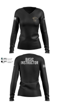 Academy-Basic Unit Women's Long Sleeve V-neck Shirt - 100