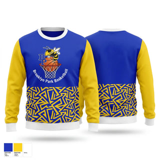 Crew Neck Sweatshirt, Brooklyn Park Bees, Men's Basketball, Teamtime, Team time, sublimation, custom sports apparel, team uniforms, spirit wear, spiritwear, sports uniforms, custom shirts, team store, custom team store, fundraiser sports, apparel fundraiser