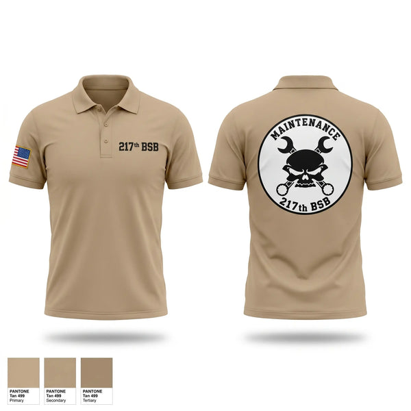 Short Sleeve Performance Polo, 217th BSB, National Guard, Teamtime, Team time, sublimation, custom sports apparel, team uniforms, spirit wear, spiritwear, sports uniforms, custom shirts, team store, custom team store, fundraiser sports, apparel fundraiser