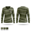 BIG COAL RIVER CRIME WATCH Women's Long Sleeve V-neck Shirt - 1