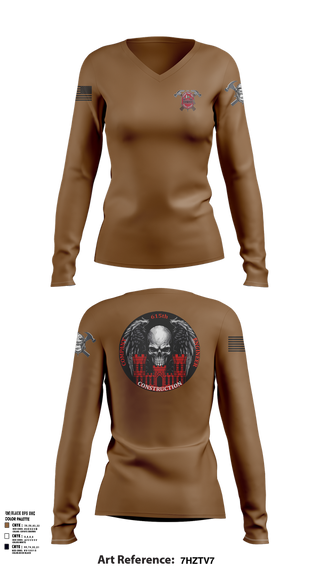Womens Long Sleeve Vneck Shirt, HEAVY HITTERS, , Teamtime, Team time, sublimation, custom sports apparel, team uniforms, spirit wear, spiritwear, sports uniforms, custom shirts, team store, custom team store, fundraiser sports, apparel fundraiser