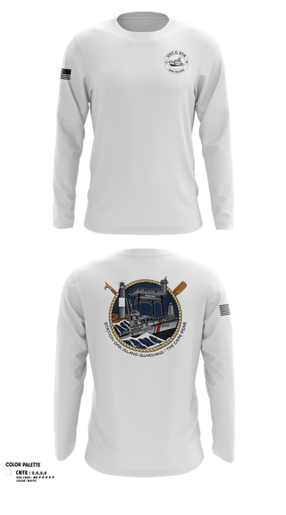 Long Sleeve Performance Shirt, CG STA OAK ISLAND, Coast Guard, Teamtime, Team time, sublimation, custom sports apparel, team uniforms, spirit wear, spiritwear, sports uniforms, custom shirts, team store, custom team store, fundraiser sports, apparel fundraiser