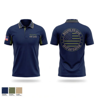 Short Sleeve Performance Polo, BSUPD K9 Unit, Police, Teamtime, Team time, sublimation, custom sports apparel, team uniforms, spirit wear, spiritwear, sports uniforms, custom shirts, team store, custom team store, fundraiser sports, apparel fundraiser
