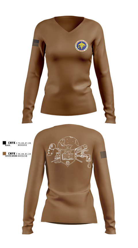 Womens Long Sleeve Vneck Shirt, , Navy, Teamtime, Team time, sublimation, custom sports apparel, team uniforms, spirit wear, spiritwear, sports uniforms, custom shirts, team store, custom team store, fundraiser sports, apparel fundraiser
