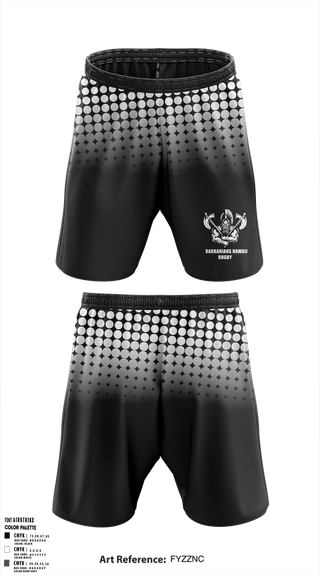 Athletic Shorts With Pockets, BARBARIANS HAWAII, Rugby, Teamtime, Team time, sublimation, custom sports apparel, team uniforms, spirit wear, spiritwear, sports uniforms, custom shirts, team store, custom team store, fundraiser sports, apparel fundraiser