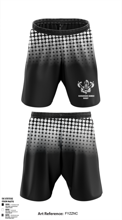BARBARIANS HAWAII 46086231 Athletic Shorts With Pockets - 1