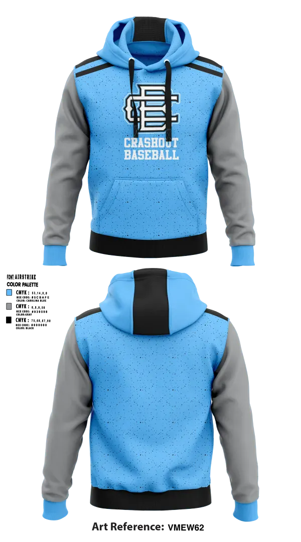 Hoodie, Crashout Baseball, Baseball, Teamtime, Team time, sublimation, custom sports apparel, team uniforms, spirit wear, spiritwear, sports uniforms, custom shirts, team store, custom team store, fundraiser sports, apparel fundraiser