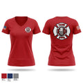 Ozan Rural Volunteer Fire Dept 88476782 Women's Short Sleeve V-neck Shirt - 1