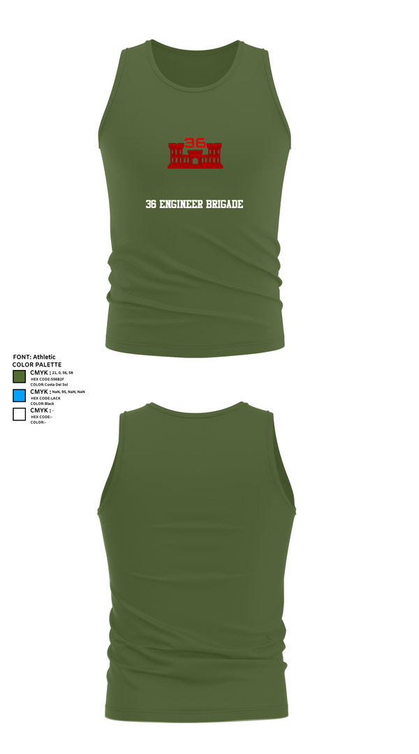Tank Top, 36 Engineer Brigade, Army, Teamtime, Team time, sublimation, custom sports apparel, team uniforms, spirit wear, spiritwear, sports uniforms, custom shirts, team store, custom team store, fundraiser sports, apparel fundraiser