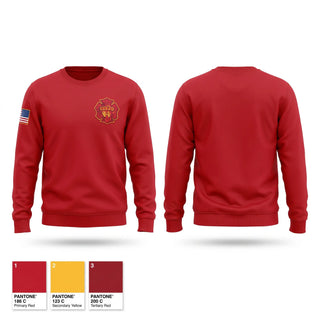 Crew Neck Sweatshirt, Strawn VFD, Fire Department, Teamtime, Team time, sublimation, custom sports apparel, team uniforms, spirit wear, spiritwear, sports uniforms, custom shirts, team store, custom team store, fundraiser sports, apparel fundraiser