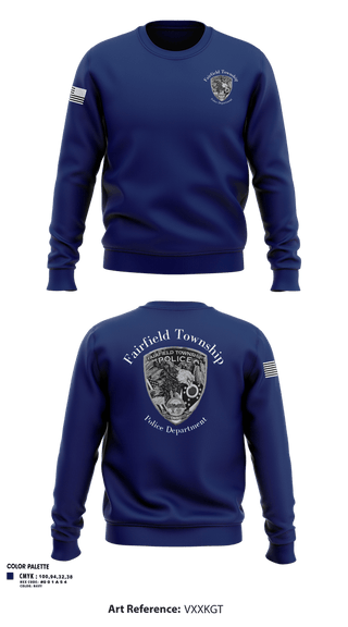 Crew Neck Sweatshirt, Fairfield Township PoliceFairfield Township Police, Police, Teamtime, Team time, sublimation, custom sports apparel, team uniforms, spirit wear, spiritwear, sports uniforms, custom shirts, team store, custom team store, fundraiser sports, apparel fundraiser