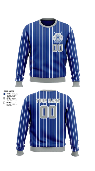 Crew Neck Sweatshirt, Royals, Baseball, Teamtime, Team time, sublimation, custom sports apparel, team uniforms, spirit wear, spiritwear, sports uniforms, custom shirts, team store, custom team store, fundraiser sports, apparel fundraiser