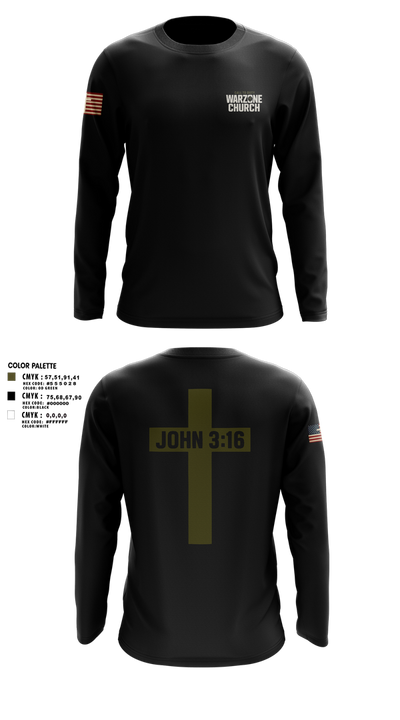 Warzone Church 33151394 Long Sleeve Performance Shirt 3
