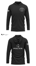 Pasadena Police K9 Unit 40154212 Long Sleeve Performance Shirt with hood - 3