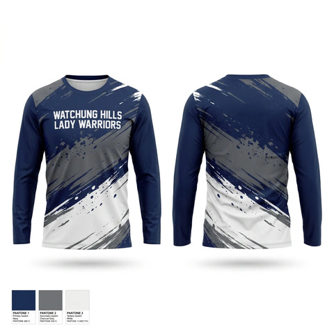 Long Sleeve Performance Shirt, Watchung Hills Lady Warriors, Softball, Teamtime, Team time, sublimation, custom sports apparel, team uniforms, spirit wear, spiritwear, sports uniforms, custom shirts, team store, custom team store, fundraiser sports, apparel fundraiser