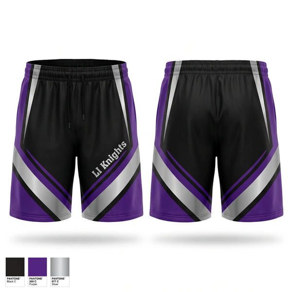 Athletic Shorts With Pockets, LI Knights, Women's Volleyball, Teamtime, Team time, sublimation, custom sports apparel, team uniforms, spirit wear, spiritwear, sports uniforms, custom shirts, team store, custom team store, fundraiser sports, apparel fundraiser