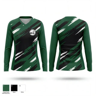 Womens Long Sleeve Vneck Shirt, Portland City Futsal Club, Men's Soccer, Teamtime, Team time, sublimation, custom sports apparel, team uniforms, spirit wear, spiritwear, sports uniforms, custom shirts, team store, custom team store, fundraiser sports, apparel fundraiser