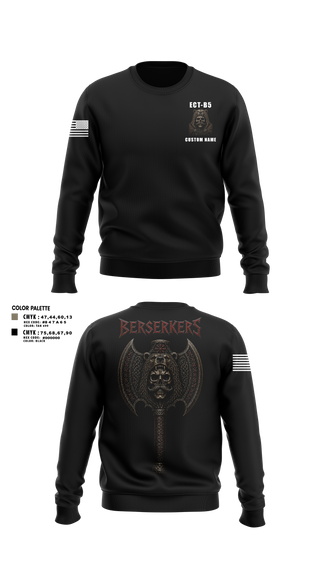 Crew Neck Sweatshirt, 11th Cyber BN, Army, Teamtime, Team time, sublimation, custom sports apparel, team uniforms, spirit wear, spiritwear, sports uniforms, custom shirts, team store, custom team store, fundraiser sports, apparel fundraiser