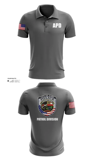 Short Sleeve Performance Polo, Alma Police Department, Police, Teamtime, Team time, sublimation, custom sports apparel, team uniforms, spirit wear, spiritwear, sports uniforms, custom shirts, team store, custom team store, fundraiser sports, apparel fundraiser