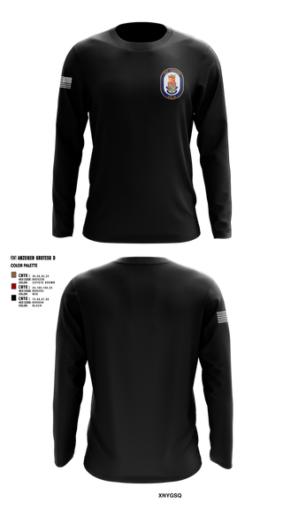 Long Sleeve Performance Shirt, USS CHOSIN, , Teamtime, Team time, sublimation, custom sports apparel, team uniforms, spirit wear, spiritwear, sports uniforms, custom shirts, team store, custom team store, fundraiser sports, apparel fundraiser
