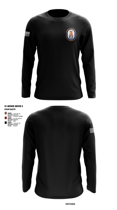 USS CHOSIN 15213458 Long Sleeve Performance Shirt 1