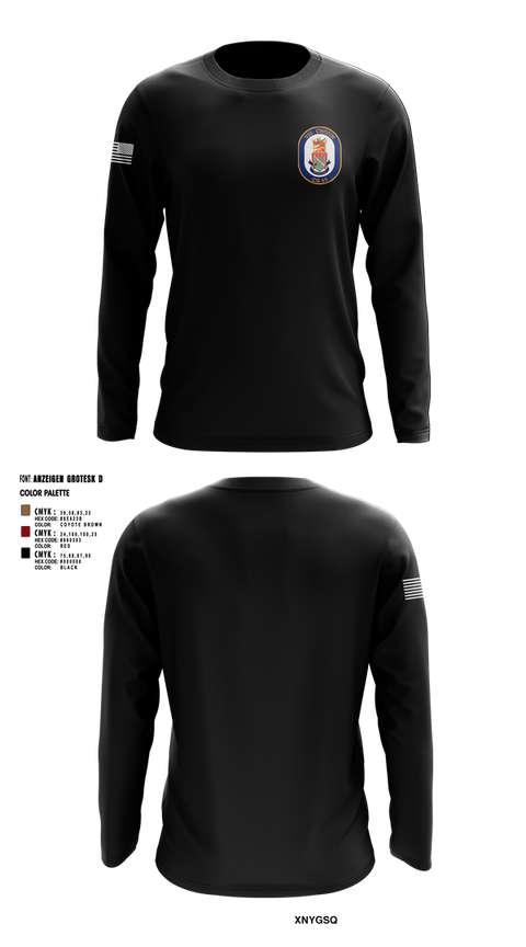 Long Sleeve Performance Shirt, USS CHOSIN, , Teamtime, Team time, sublimation, custom sports apparel, team uniforms, spirit wear, spiritwear, sports uniforms, custom shirts, team store, custom team store, fundraiser sports, apparel fundraiser