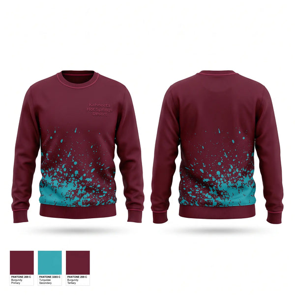 Crew Neck Sweatshirt, Kahneeta Hot Springs Resort, , Teamtime, Team time, sublimation, custom sports apparel, team uniforms, spirit wear, spiritwear, sports uniforms, custom shirts, team store, custom team store, fundraiser sports, apparel fundraiser