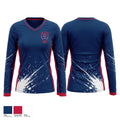 Benjamin O. Davis High School Soccer Women's Long Sleeve V-neck Shirt - 1