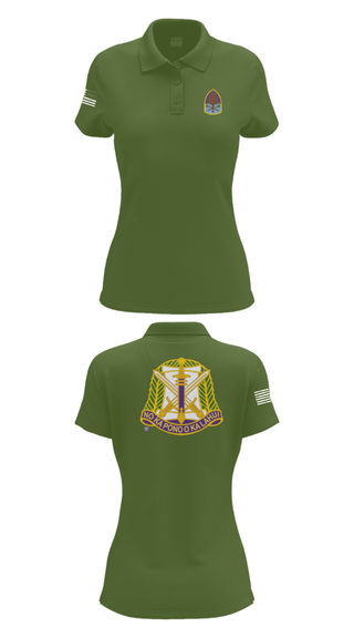 Women's Short Sleeve Performance Polo, , Army, Teamtime, Team time, sublimation, custom sports apparel, team uniforms, spirit wear, spiritwear, sports uniforms, custom shirts, team store, custom team store, fundraiser sports, apparel fundraiser
